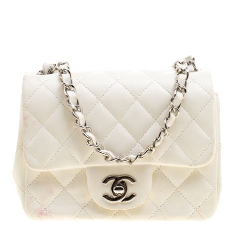 white chanel quilted lounger|Handbags & Bags .